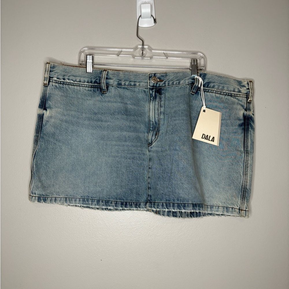 DALA Neat denim mini skirt NWT